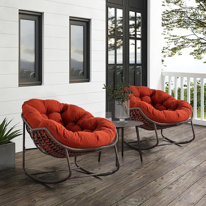 4-in-1 All-Weather Rattan Rocking Chair 2025 - Luxury Recliner for Patio, Balcony & Serene Indoor Relaxation