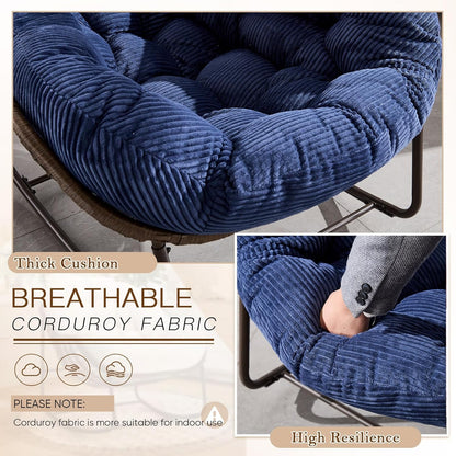 4-in-1 All-Weather Rattan Rocking Chair 2025 - Luxury Recliner for Patio, Balcony & Serene Indoor Relaxation
