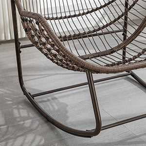 4-in-1 All-Weather Rattan Rocking Chair 2025 - Luxury Recliner for Patio, Balcony & Serene Indoor Relaxation